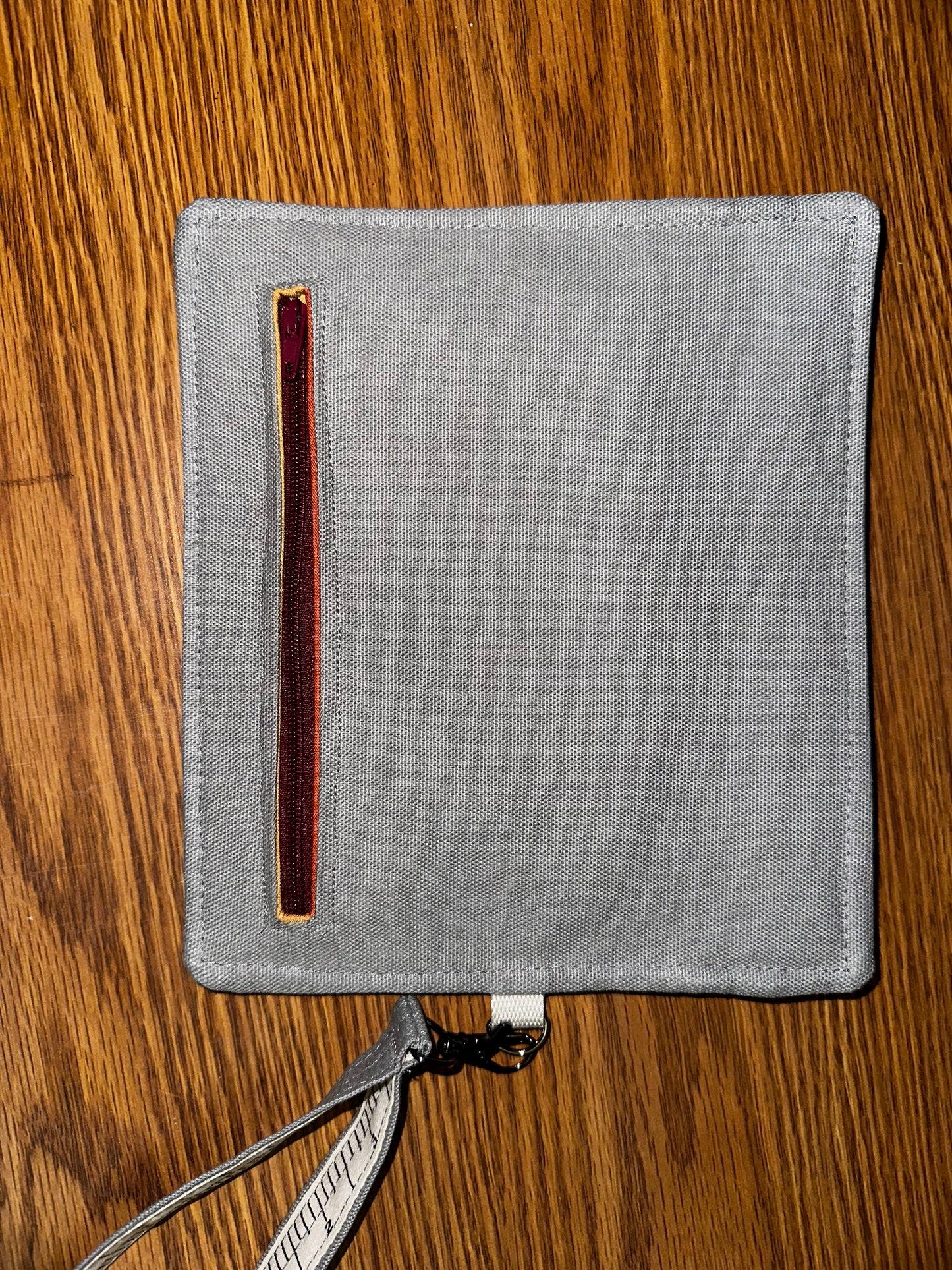 Penny Pen Pouch-Gray and Stripes