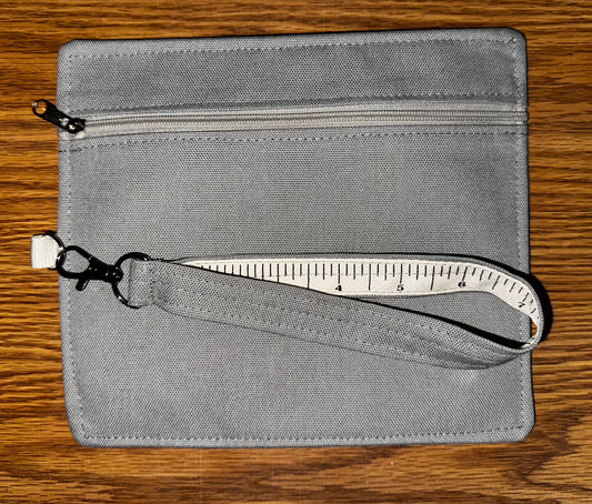 Penny Pen Pouch-Gray and Stripes