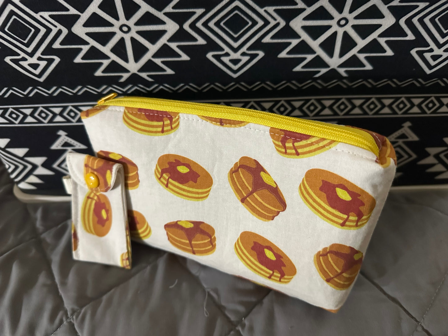 Pancake Party Gift Set-Makeup bag & Chapstick Holder