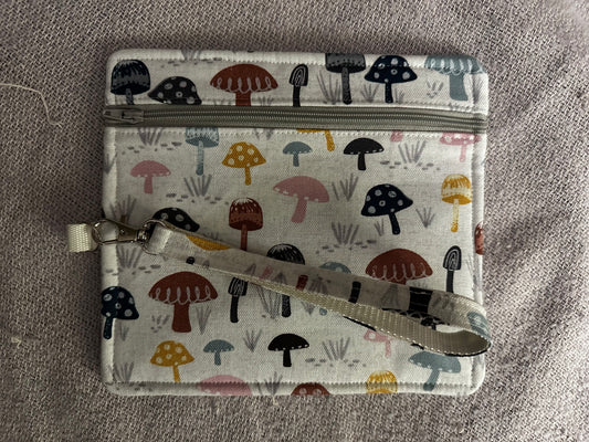 Penny Pen Pouch-Mushroom/Gray