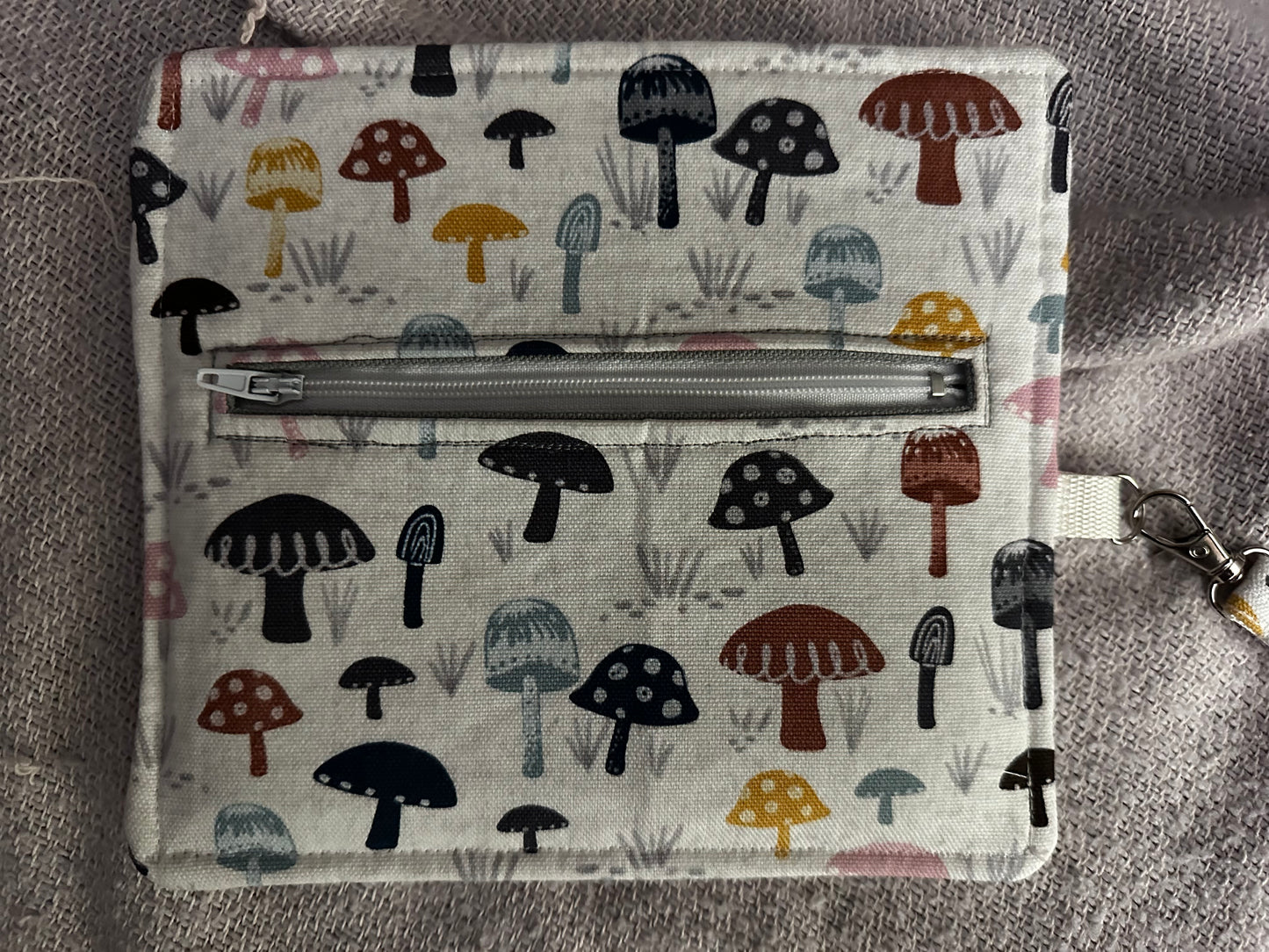 Penny Pen Pouch-Mushroom/Gray